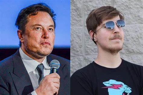 MrBeast and Elon Msuk MrBeast and Elon Msuk