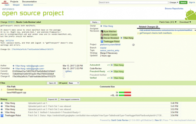 Android Open Source Project gerrit