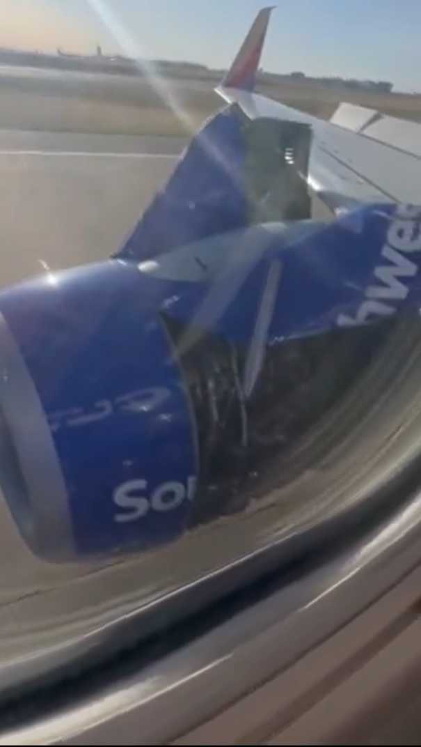 Harrowing Video Captures Moment Engine of Southwest Airlines Ripping ...