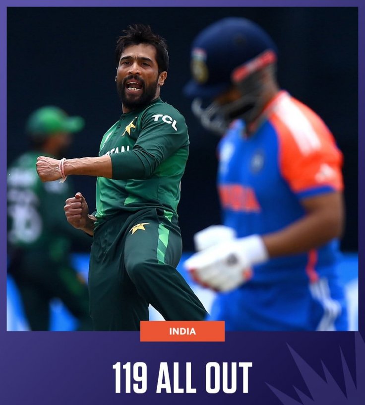 India was all out 119