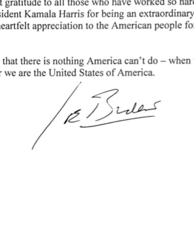 Biden signature