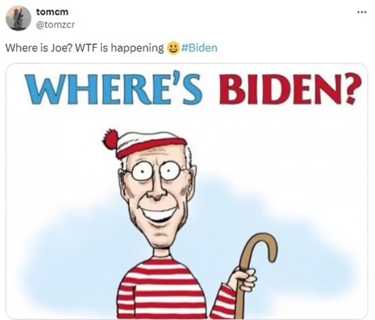 Biden missing meme