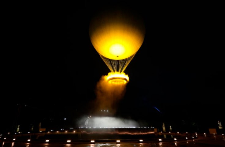 Olympic flame floating cauldron