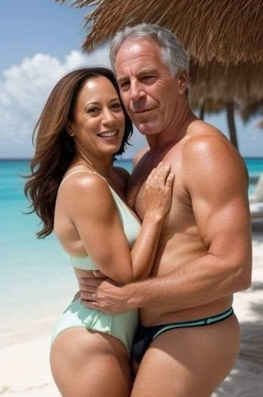 Kamla Harris Jeffery Epstein fake photo