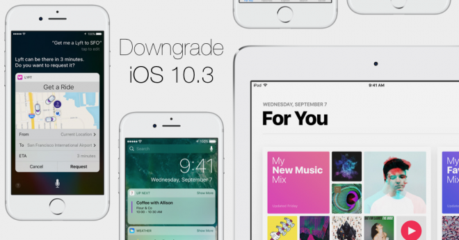 iOS 10.3 downgrade