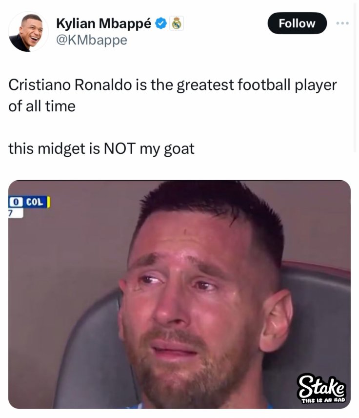 Mbappe's hacked account