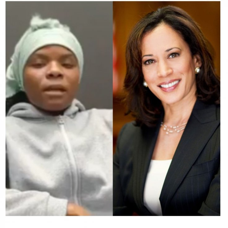 Alicia Brown and Kamala Harris