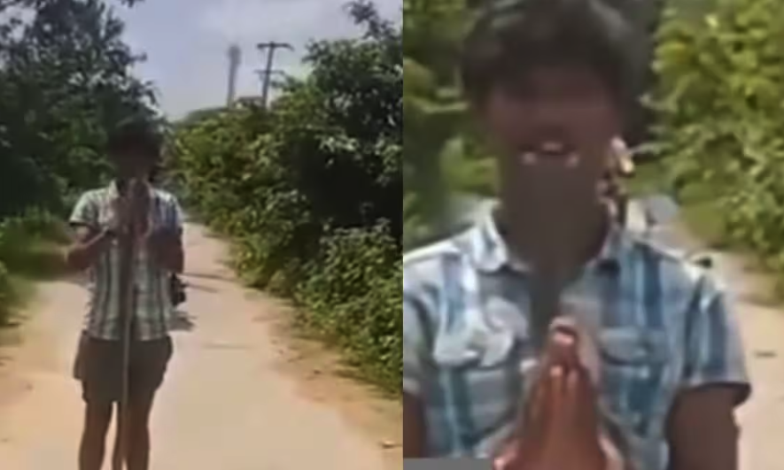 Indian tries to do stunts with a cobra for film material and dies from the consequences of a bite