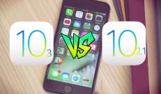 iOS 10.3 vs iOS 10.2.1 speed test comparison