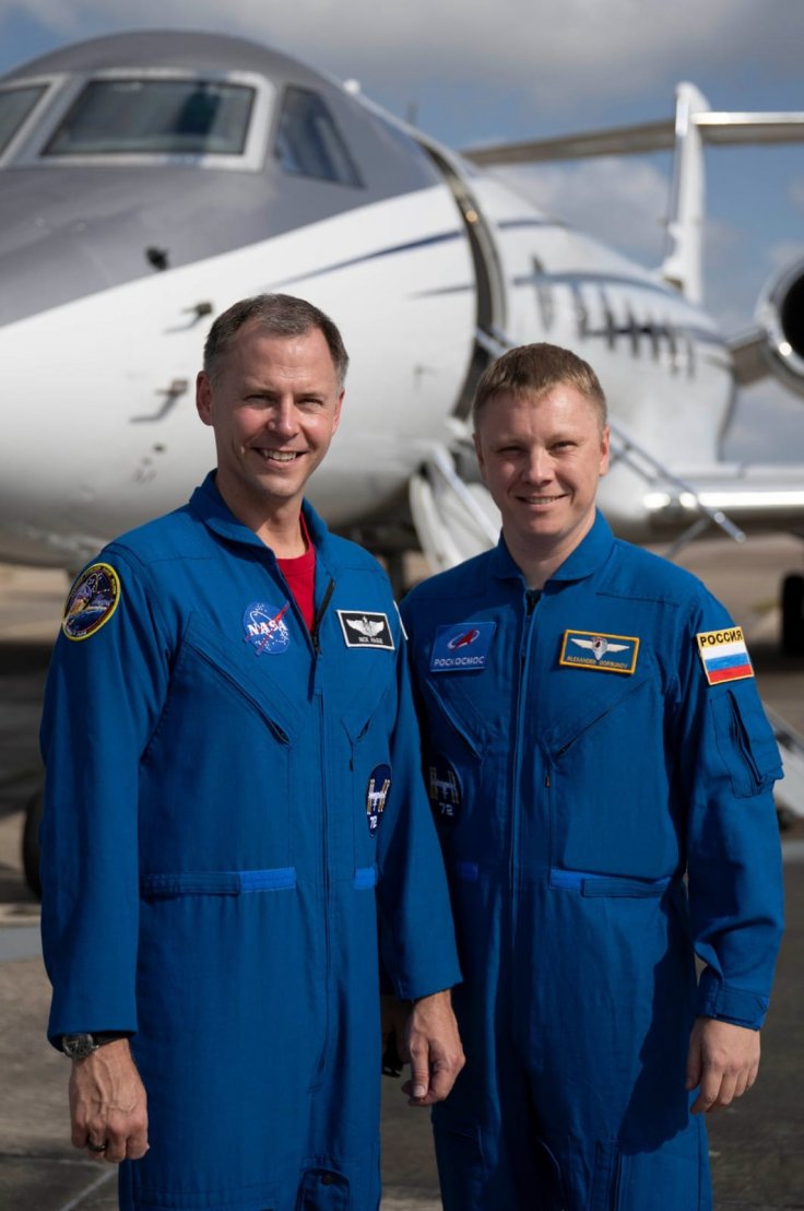 Nick Hague and Aleksandr Gorbunov