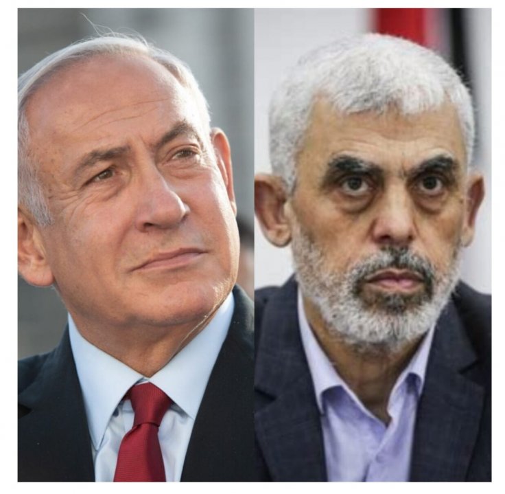 Yahya Sinwar and Netanyahu