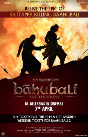 Re-release of Baahubali: The Beginning Re-release of Baahubali: The Beginning