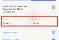 Viewing GPS coordinates on Apple or Google Maps