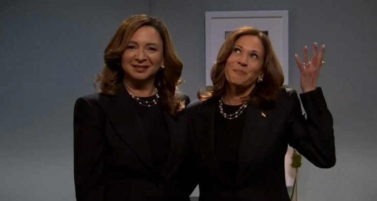 Maya Rudolph and Kamala Harris