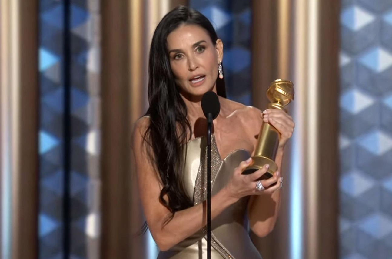 Demi Moore Wins First Golden Globe for Best Actress as She Thanks 'The ...