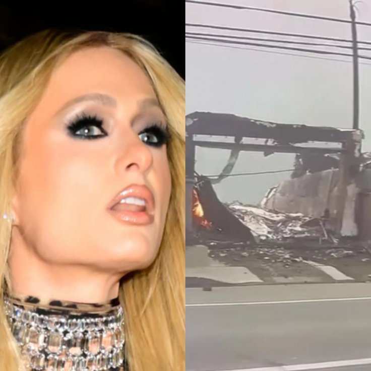 Paris Hilton house burnt