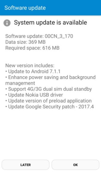 Nokia 6 Android 7.1.1 changelog Nokia 6 Android 7.1.1 changelog