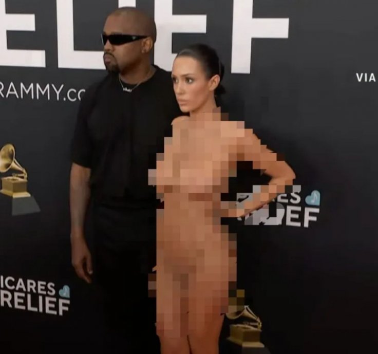 Kanye West and Unclothed Bianca Censori