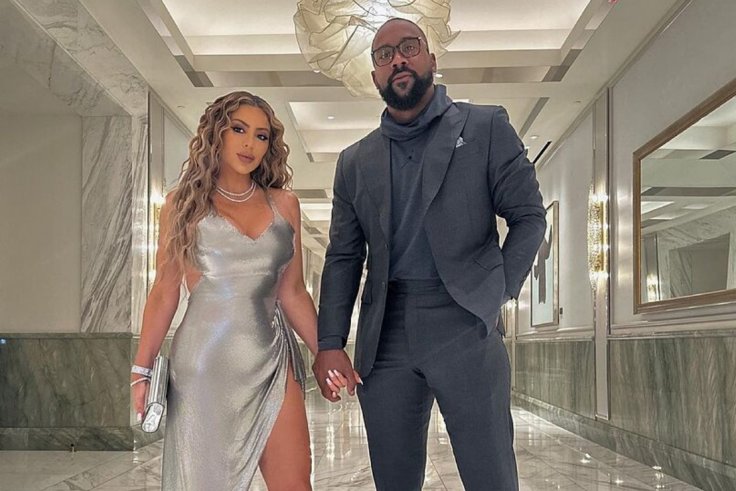 Marcus Jordan with Larsa Pippen