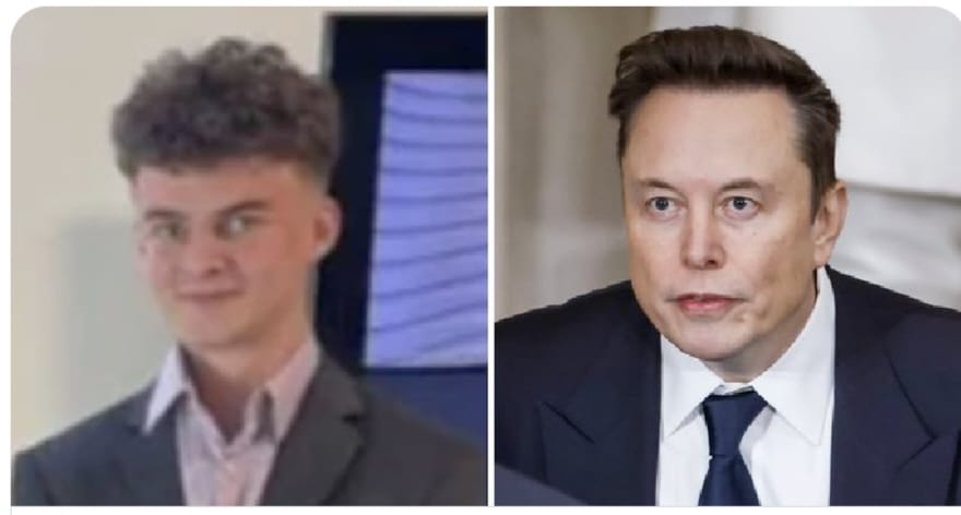 Edward Coristine and Elon Musk