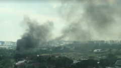 Fire in Singapore