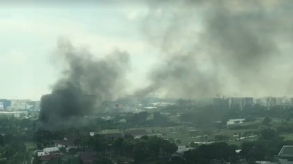 Fire in Singapore