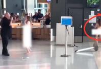 Unclothed woman at DFW airport Unclothed woman at DFW airport