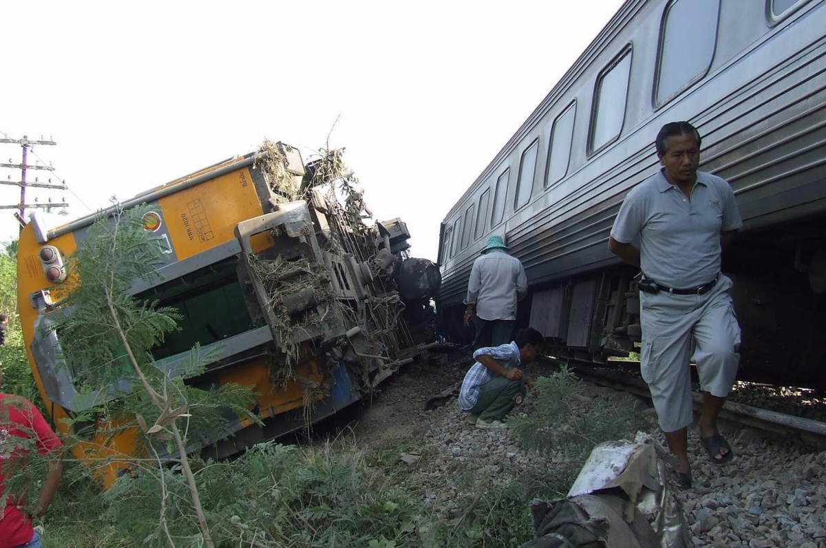 Thai police probe if drugs caused bus-train collision that killed 3