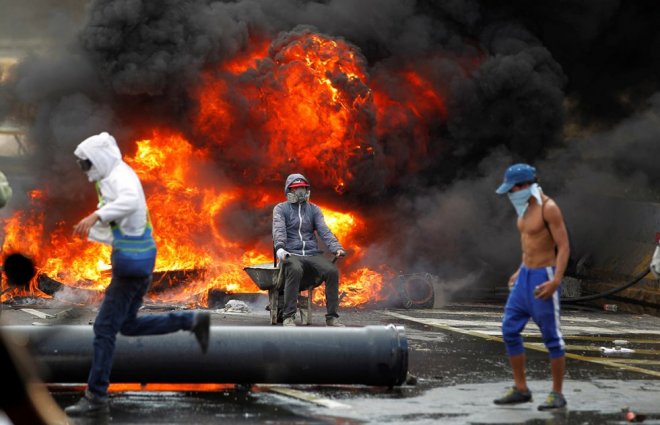 Protests against Venezuela's President Maduro