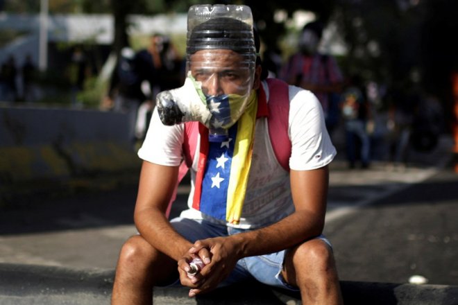 Protests against Venezuela's President Maduro