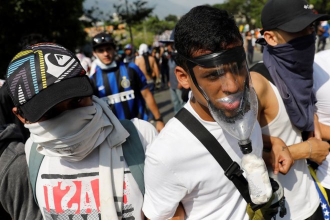 Protests against Venezuela's President Maduro