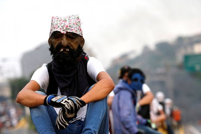 Protests against Venezuela's President Maduro