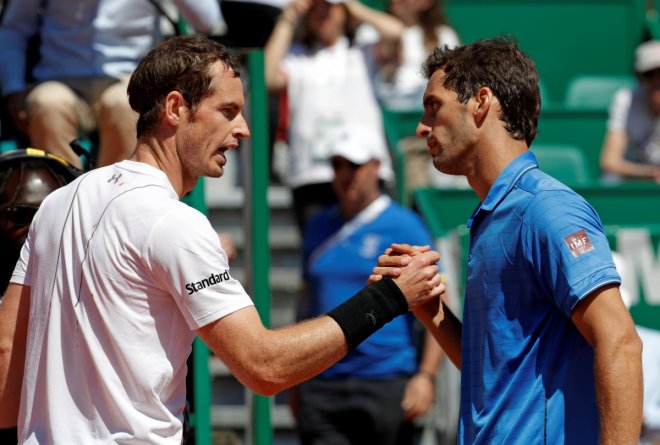 Andy Murray and Albert Ramos-Vinolas Andy Murray and Albert Ramos-Vinolas