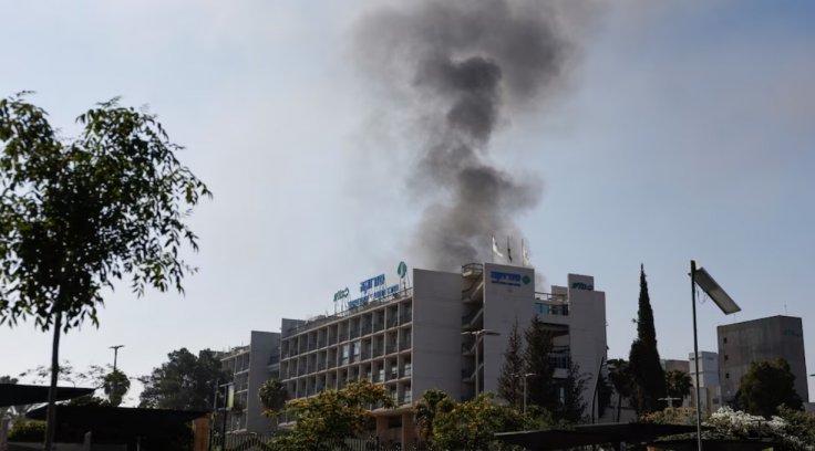 Iran missile strike Israel hospital