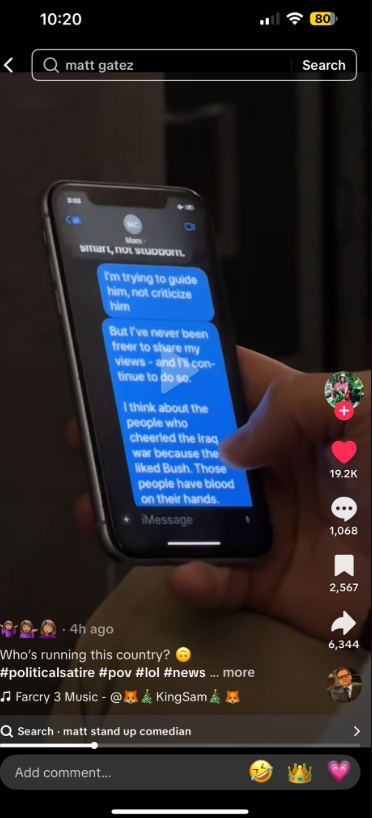 Matt Gaetz text Matt Gaetz text