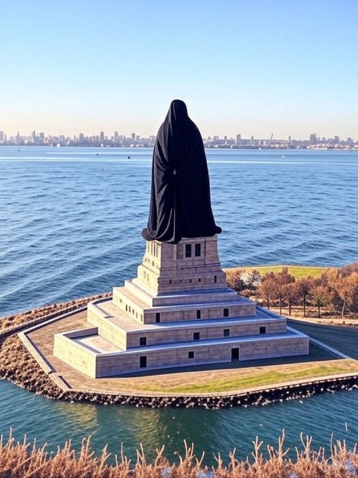 Digitally altered statue of liberty Digitally altered statue of liberty