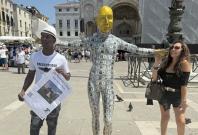 Jeff Bezos statues in Venice Jeff Bezos statues in Venice