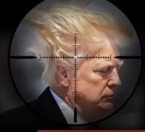 Trump's image on Blood Covenant website Trump's image on Blood Covenant website