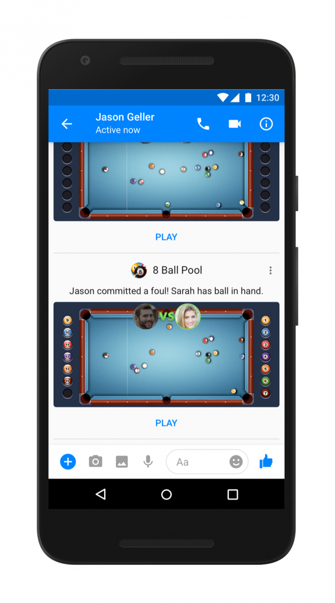 Facebook Messenger Instant Games