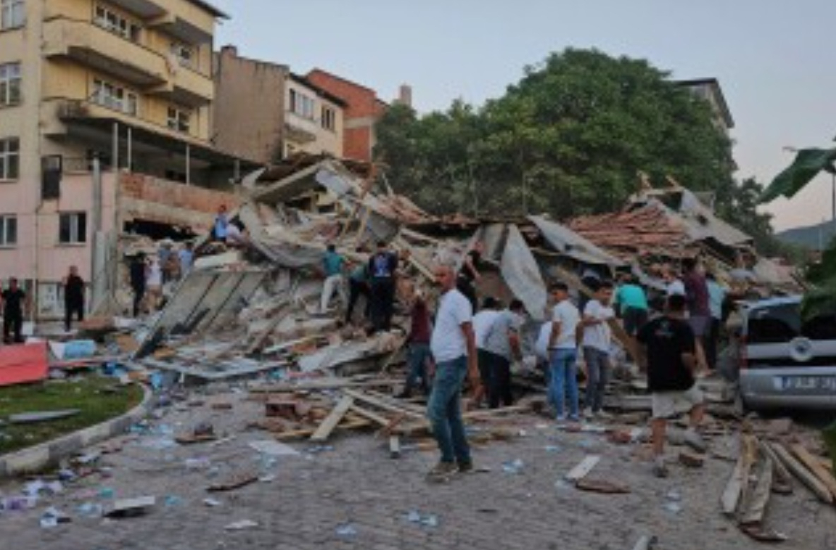 Powerful 6.1 Magnitude Earthquake Hits Turkey Flattening Buildings as Rescue Workers Scramble to Clear Rubble