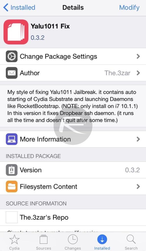 Yalu1011 fix for Yalu iOS 10.1.1 jailbreak