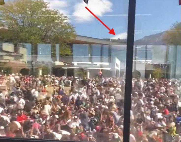 Image of suspected rooftop shooter from distance