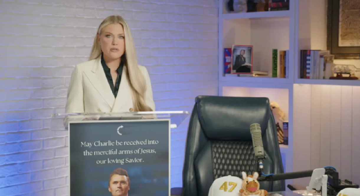 Erika Frantzve: Charlie Kirk's Wife Breaks Into Tears as She Pays Emotional Tribute to Conservative Activist Hours After Assassin's Arrest