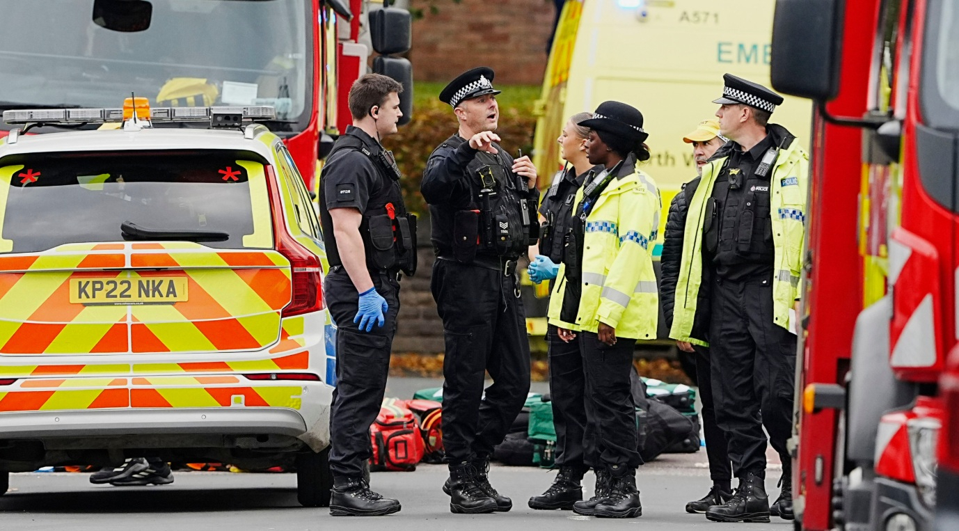 Two Killed after Man Wearing Suicide Belt Rams Car and Stabs Multiple People Outside Synagogue in Manchester During Yom Kippur Before Being Shot Dead