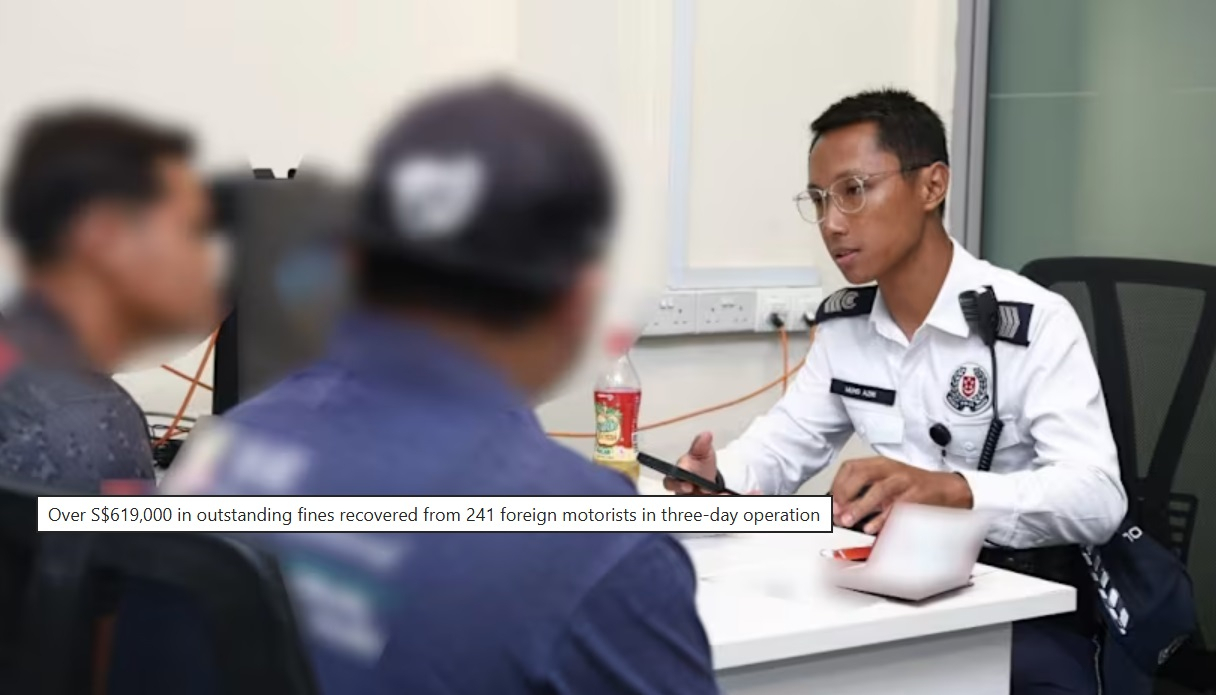 Singapore Authorities Recover Over S9,000 in Outstanding Fines from 241 Foreign Drivers