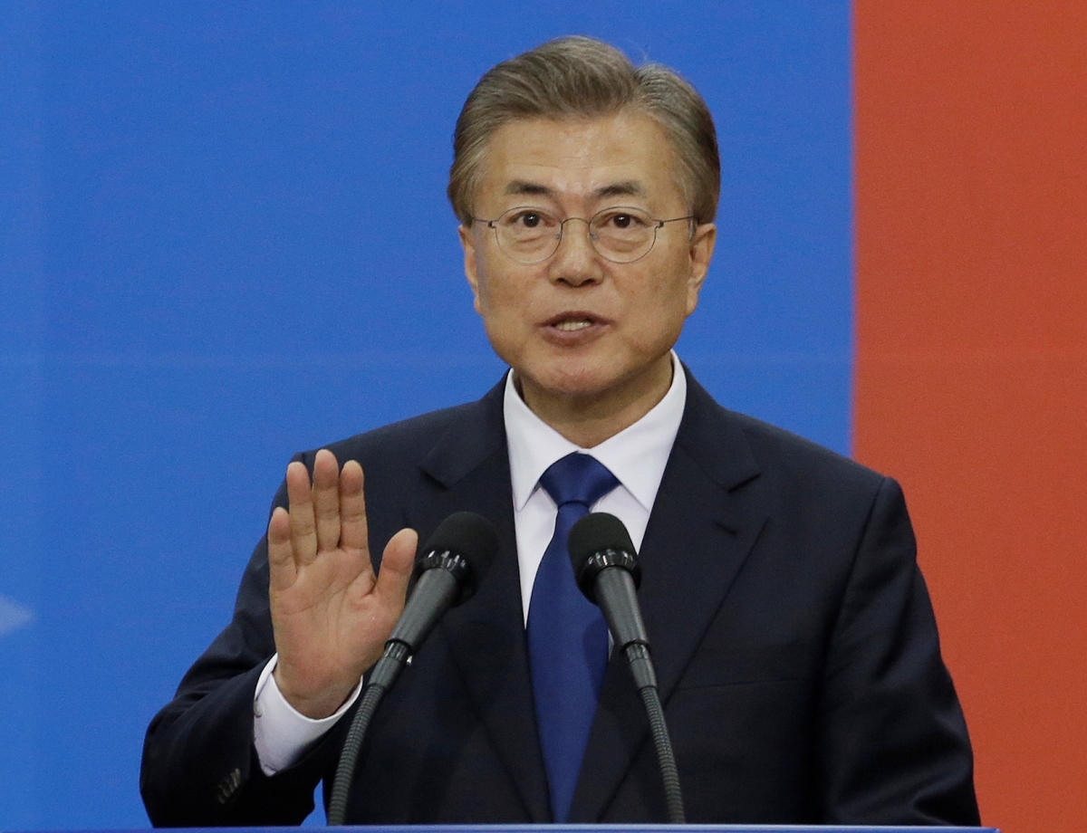 South Korea's Moon Jae-in sworn in