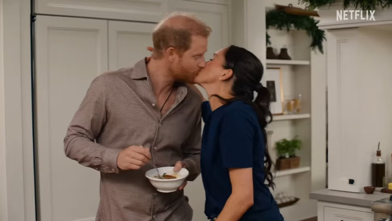 Meghan Markle Kisses Prince Harry and Promotes Her Jam as She Reveals Her Christmas Preparations and Plans in Glitzy Trailer for Her Netflix Series