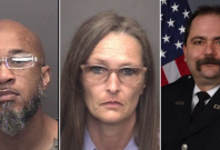 Larry Richmond Sr., Elizabeth "Becky" Fox-Doerr, and Robert F. Doerr. Larry Richmond Sr., Elizabeth "Becky" Fox-Doerr, and Robert F. Doerr.