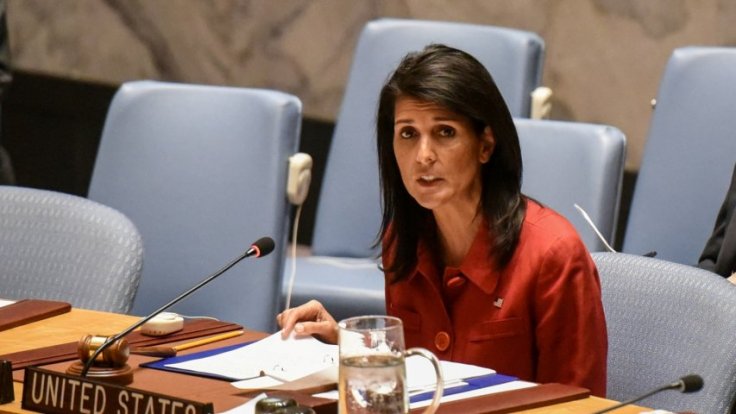 Nikki Haley vows to call out states backing North Korea and slap sanctions on them Nikki Haley vows to call out states backing North Korea and slap sanctions on them