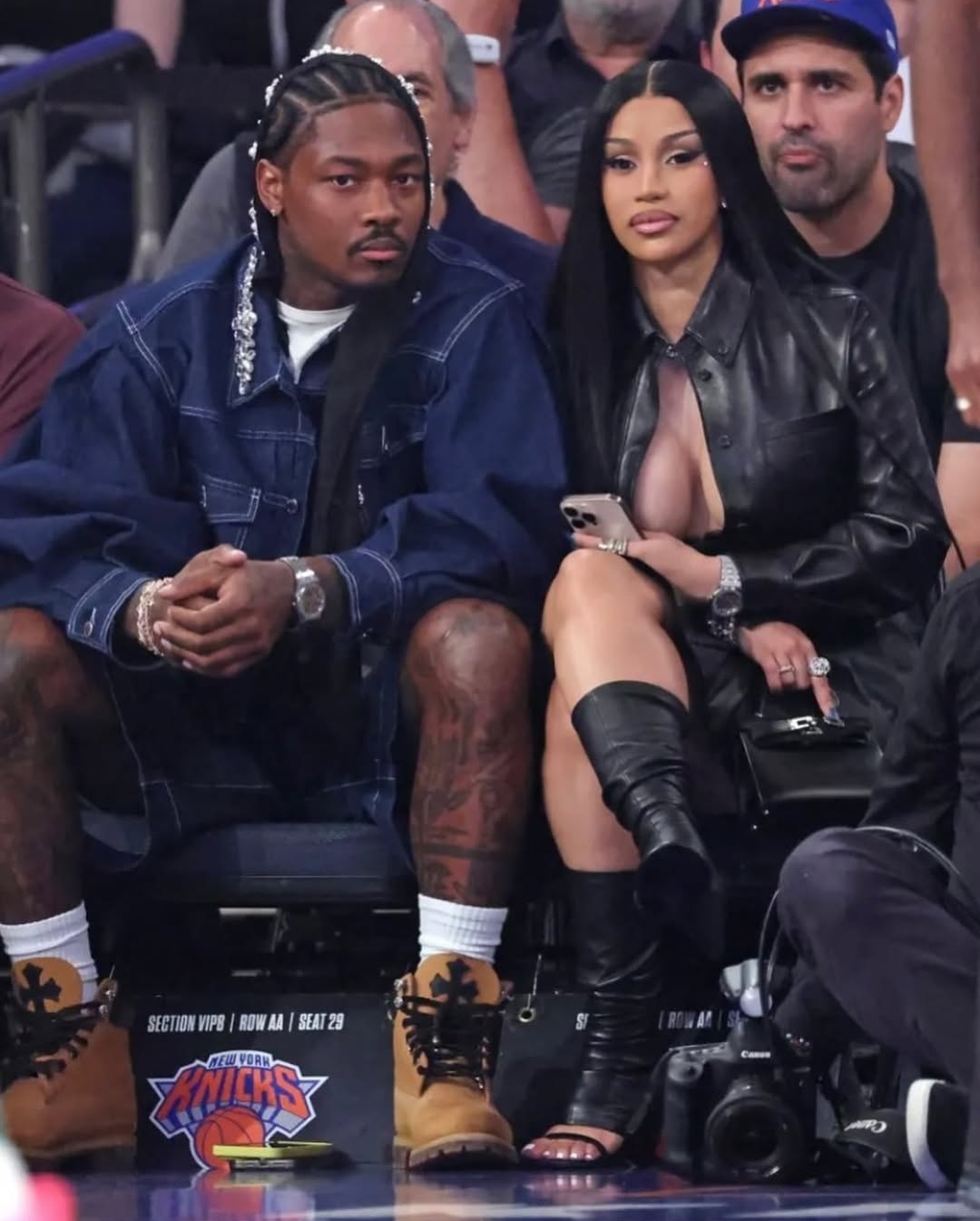 Stefon Diggs and Cardi B